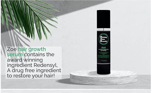 Miniatura 4 de Zoe - Suero de apoyo al crecimiento del cabello con Redensyl, fórmula acelerada avanzada para adelgazar el cabello