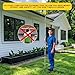LrqzHsyl Gutter Cleaning Tools from The Ground - 10.5FT Adjustable Cleaner & Brush, No Ladder Needed | Rain Gutter Cleaning Tool Makes it Easy to Clean Leaves, Branches and Debris from Gutters