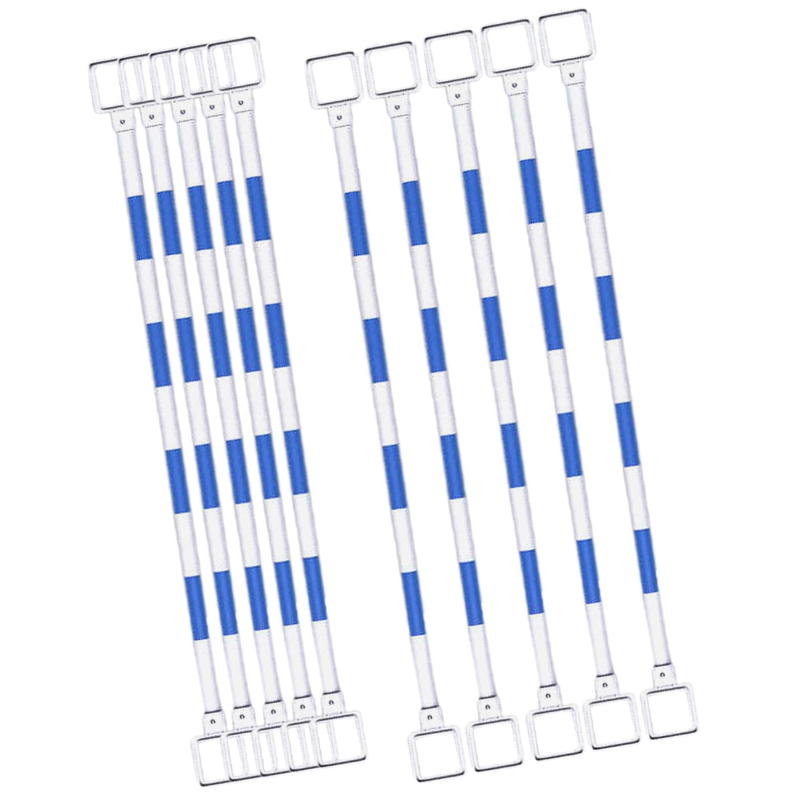 WDSOPK Traffic Safety Cone Bar, Telescoping Lightweight Flexible Plastic Barrier Pole for Road Construction and Parking Lots, Extends 3.9 to 6.5 Ft （Blue）
