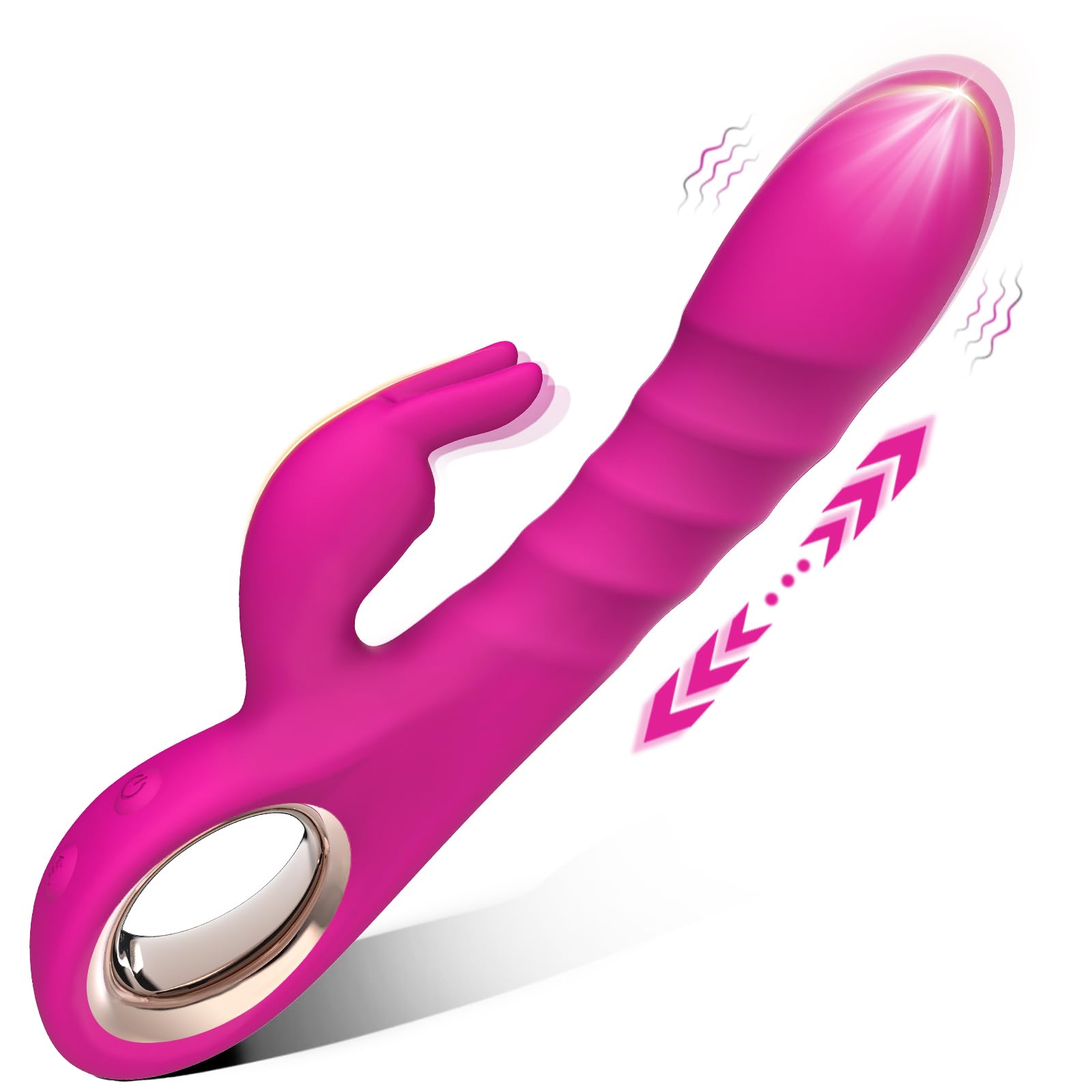 Vibrador consolador SeYouYou con efecto de empuje, juguetes para adultos para mujeres, vibradores de conejo 3 en 1, consoladores con 5 impulsos, 10 modos de vibración, vibrador para el punto G, juguetes sexuales femeninos, juguetes para adultos para mujeres o parejas.