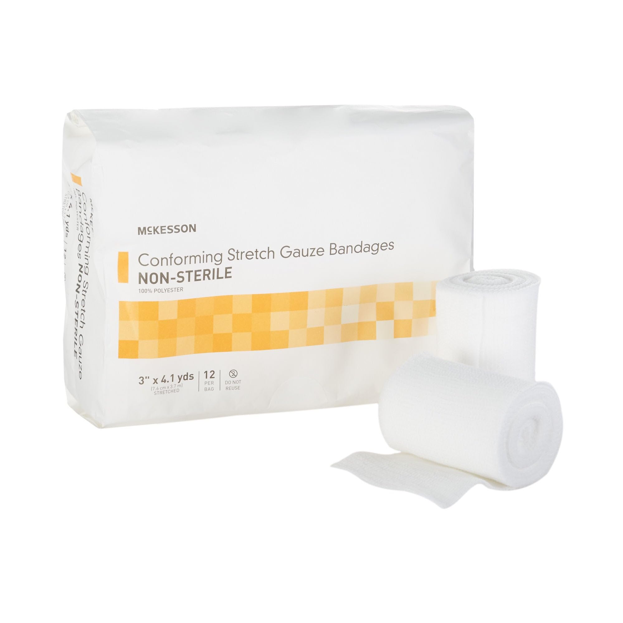 McKesson Conforming Stretch Gauze Bandages, Non-Sterile, 1 in, 24 ct — Amazon image 8