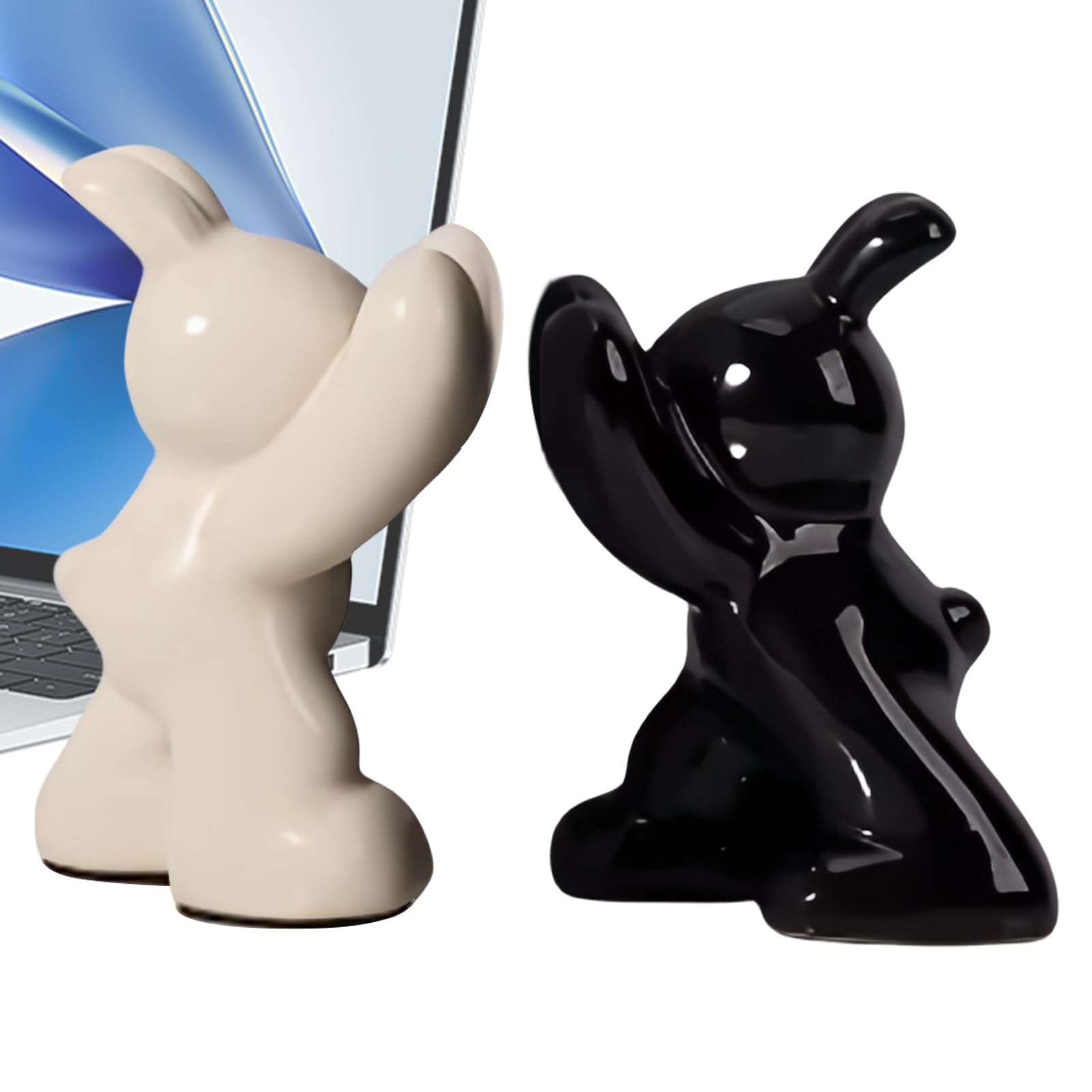 Serre-livres lapin en céramique, le cadeau idéal pour amateurs de lecture