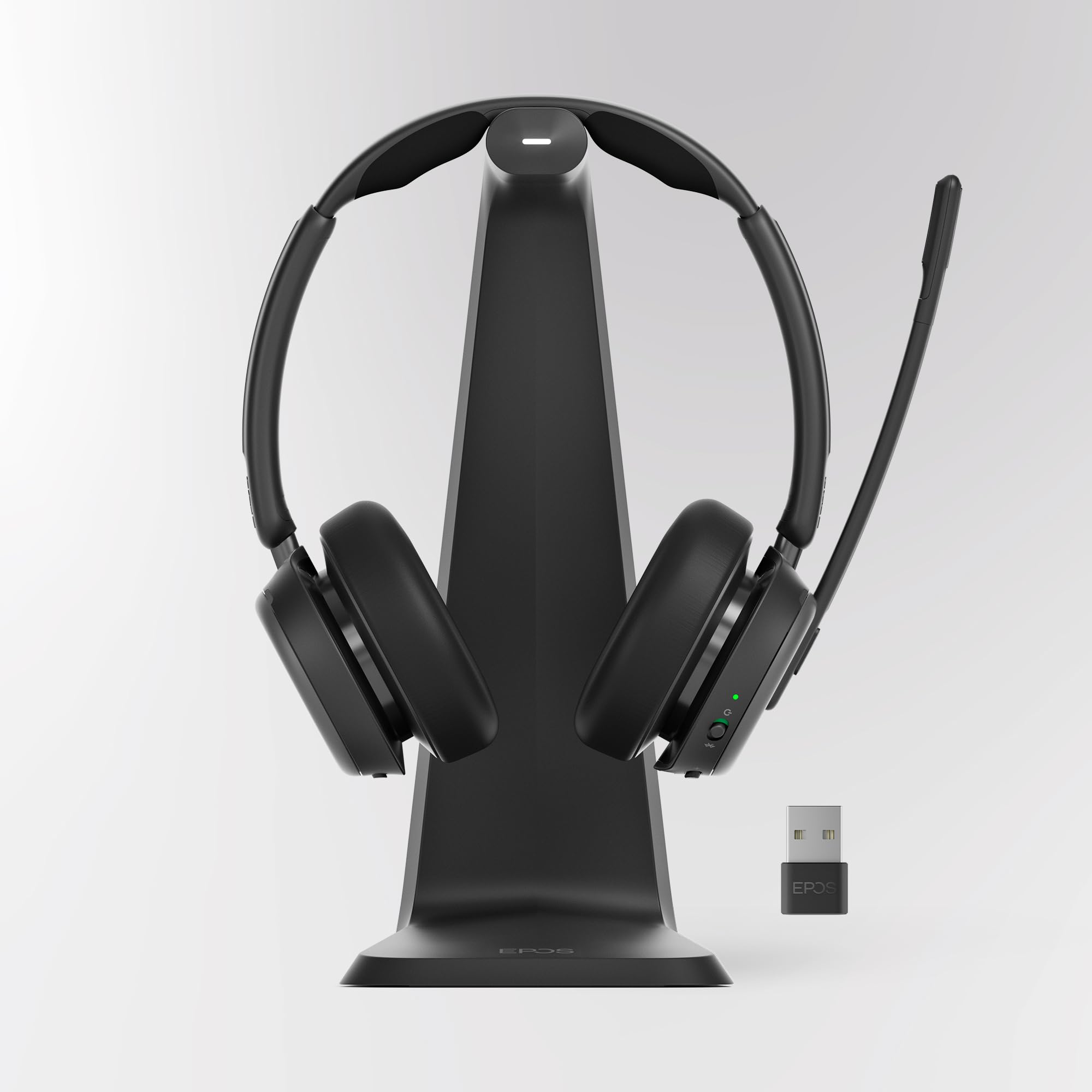 EPOS Impact 1000 MS UC ANC Wireless Headset with Charging Stand & USB-C + USB-A Wireless Adapter for PC & Mac – Bluetooth On-Ear Headphones with AI Noise-Canceling Mic-image-11