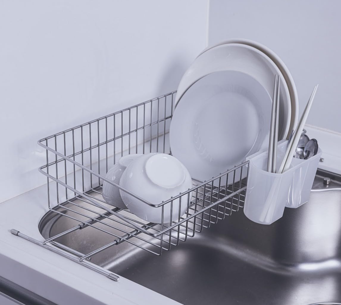 Amazon｜燕三条 ステンレス 水切りラック 日本製 スリム シンク上 かご