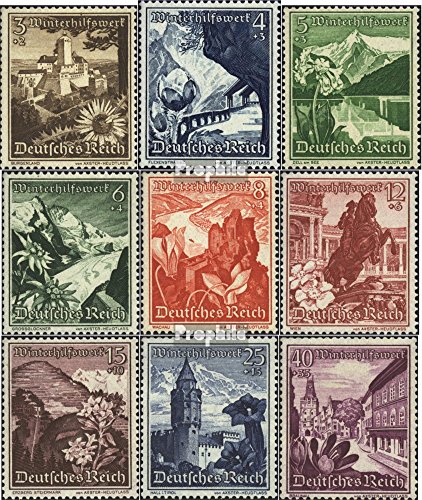 Prophila Collection Deutsches Reich 675-683 (kompl.Ausg.) postfrisch ** MNH 1938 Winterhilfswerk (Briefmarken für Sammler) Landschaften