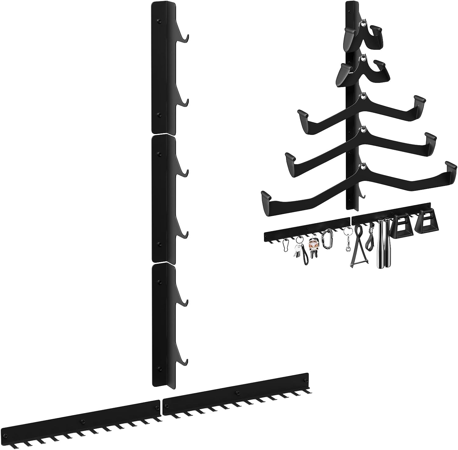 Lat Pull Down Bar Storage Rack Wall Mount,Gym Storage Wall Organizer for Lat Pulldown Attachments Cable Attachment, Gym Accessories, Workout Equipment, Home Gym Fitness Wall Storage Rack