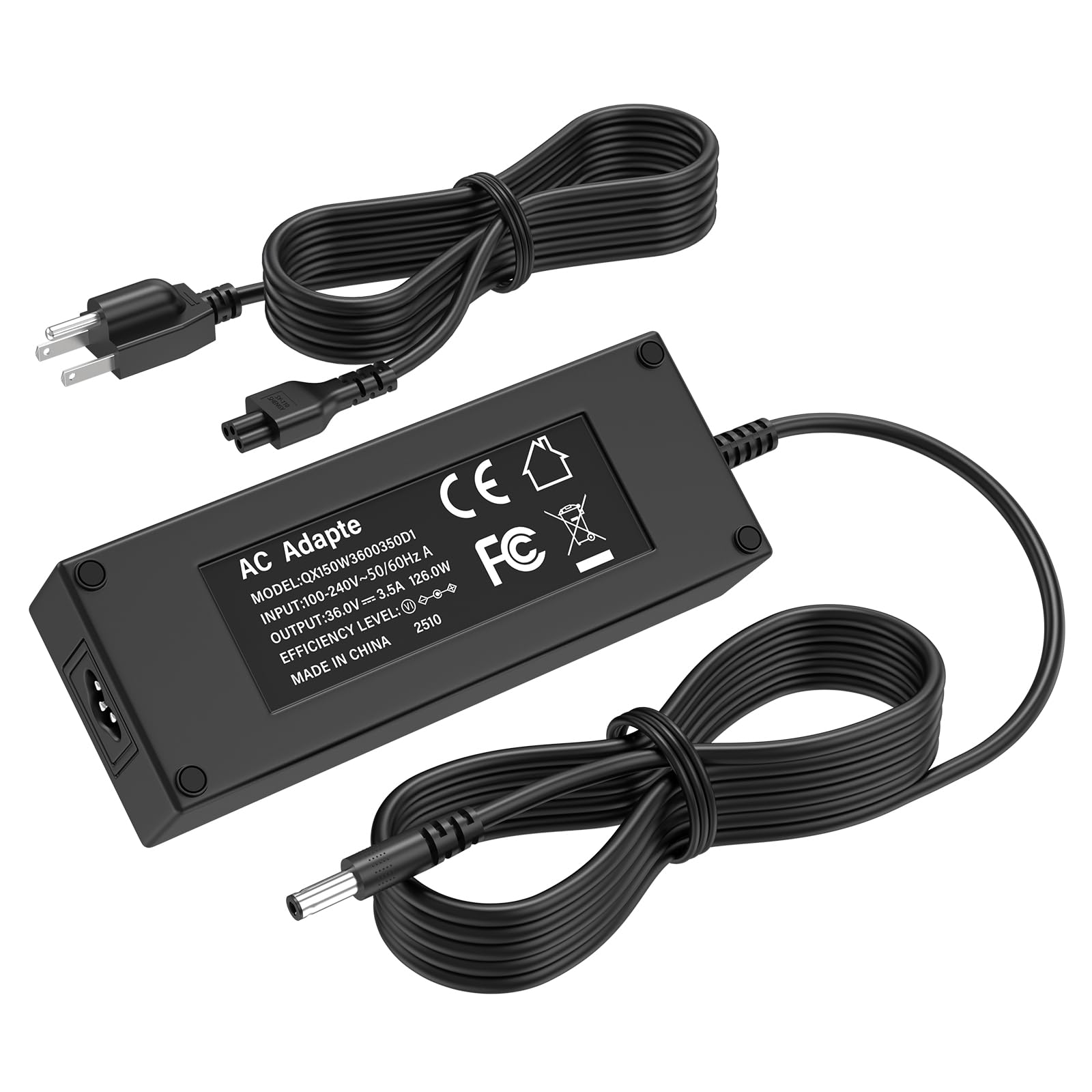 Amazon.com: HIENADTOR 36V 3.5A Elliptical Fitness Bike Charger