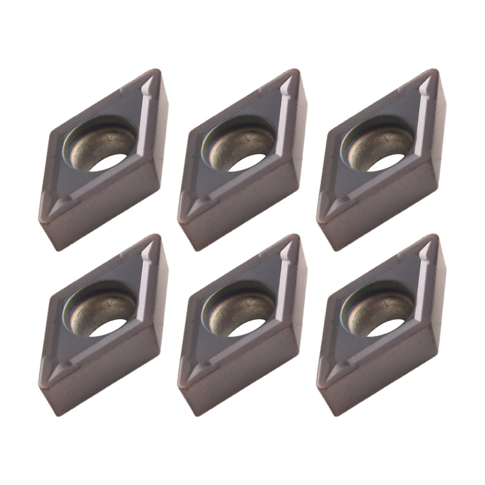 Lot de 10 inserts de tour CNC en carbure de tungstène DCMT11T308 VP15TF pour tournage du métal avec coupe et longue durée de vie