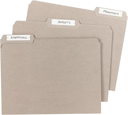 Miniatura 2 de Avery Etiquetas para carpetas de archivos, 5/8 pulgadas x 2-3/4 pulgadas, blancas, no imprimibles, 156 etiquetas en blanco en total (6141)