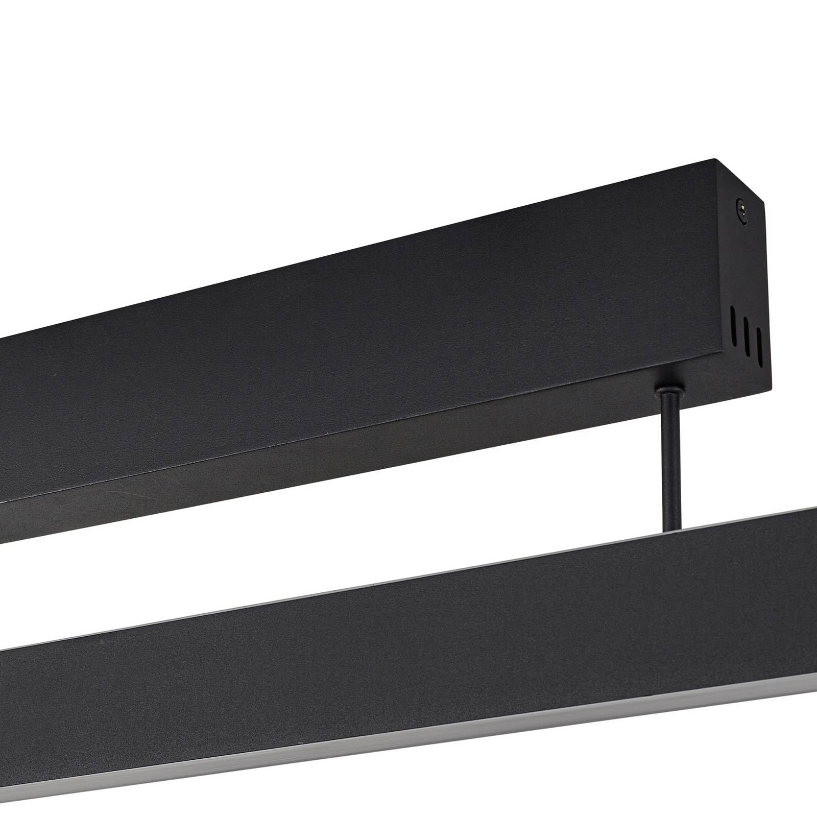 Lucande LED Smart Home Deckenlampe Mylosh dimmbar (Modern) in Schwarz aus Aluminium (1 flammig,) - Deckenleuchte Lampe Wohnzimmerleuchte