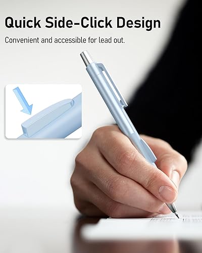 Miniatura 5 de Four Candies Cute Mechanical Pencil Set with Case, 4PCS 0.7mm Pastel Fast Click Aesthetic Mechanical Pencils with 480PCS HB Lead Refills, 2 Erasers,