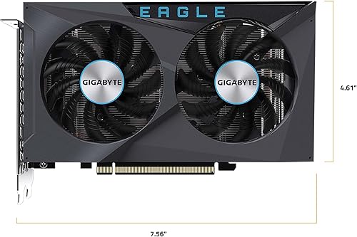 Miniatura 8 de GIGABYTE Tarjeta gráfica Radeon RX 6500 XT Eagle 4G, sistema de refrigeración WINDFORCE 2X, 4GB 64-bit GDDR6, tarjeta de video GV-R65XTEAGLE-4GD