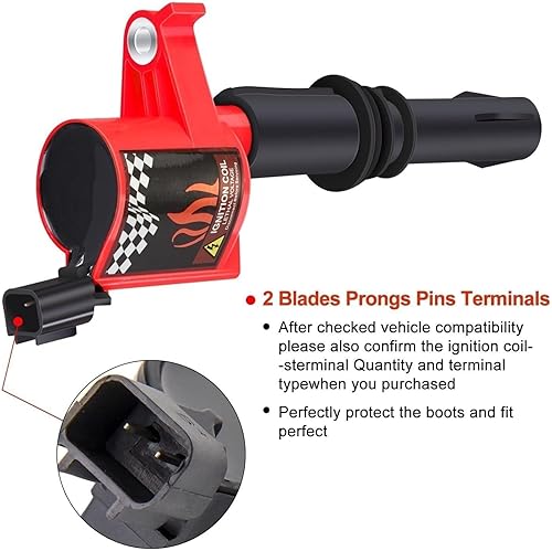 Miniatura 4 de BANG4BUCK Juego de 8 bobinas de encendido DG511 para Ford F150 5.4L 2004-2008 hasta un 15% más de energía