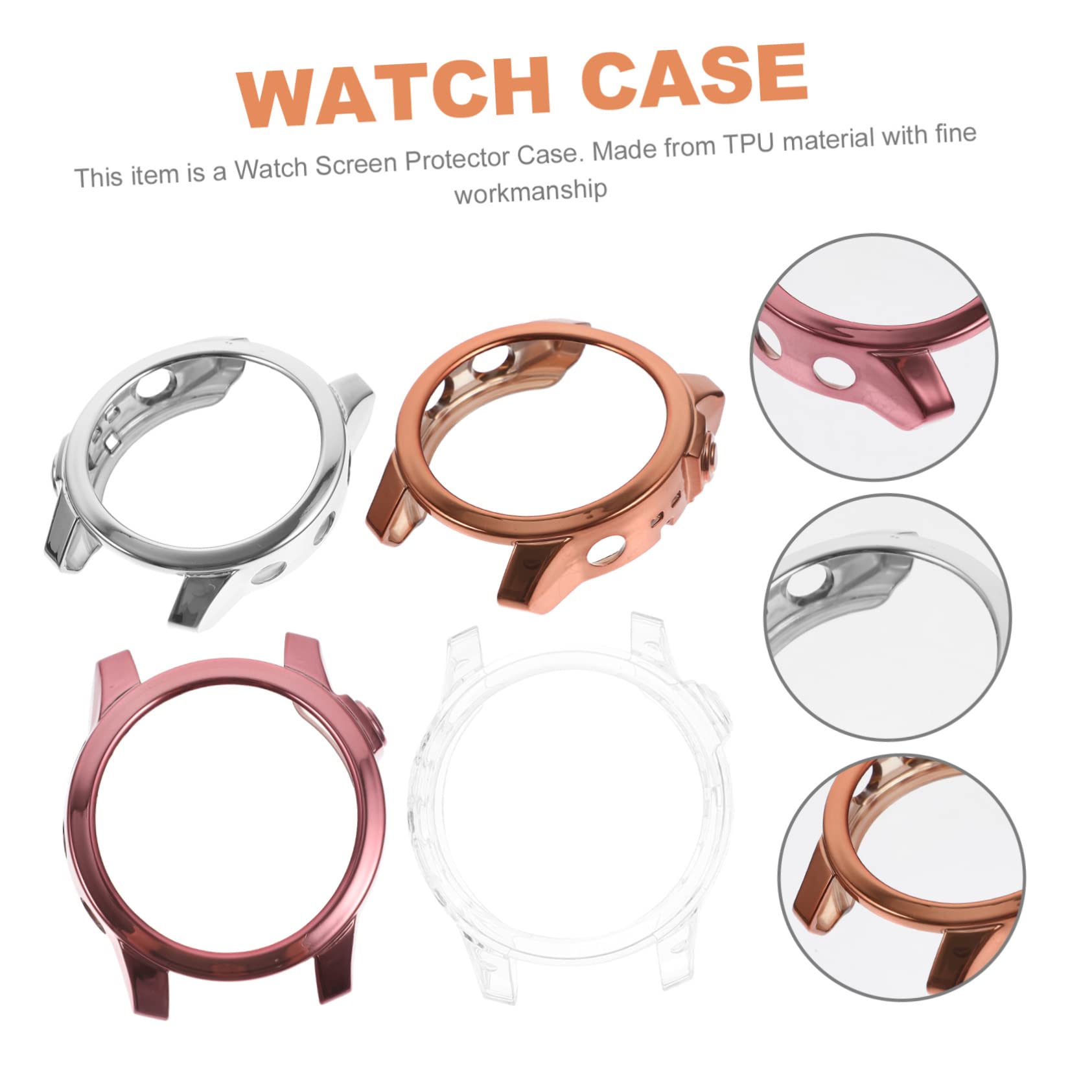 DOITOOL 16 Pièces Boîtier de Montre Accessoires de smartwatch Cas Couverture d'écran de Montre Amovible Fournitures de Intelligent Capuchon de Protection Manchon de Caoutchouc 7s