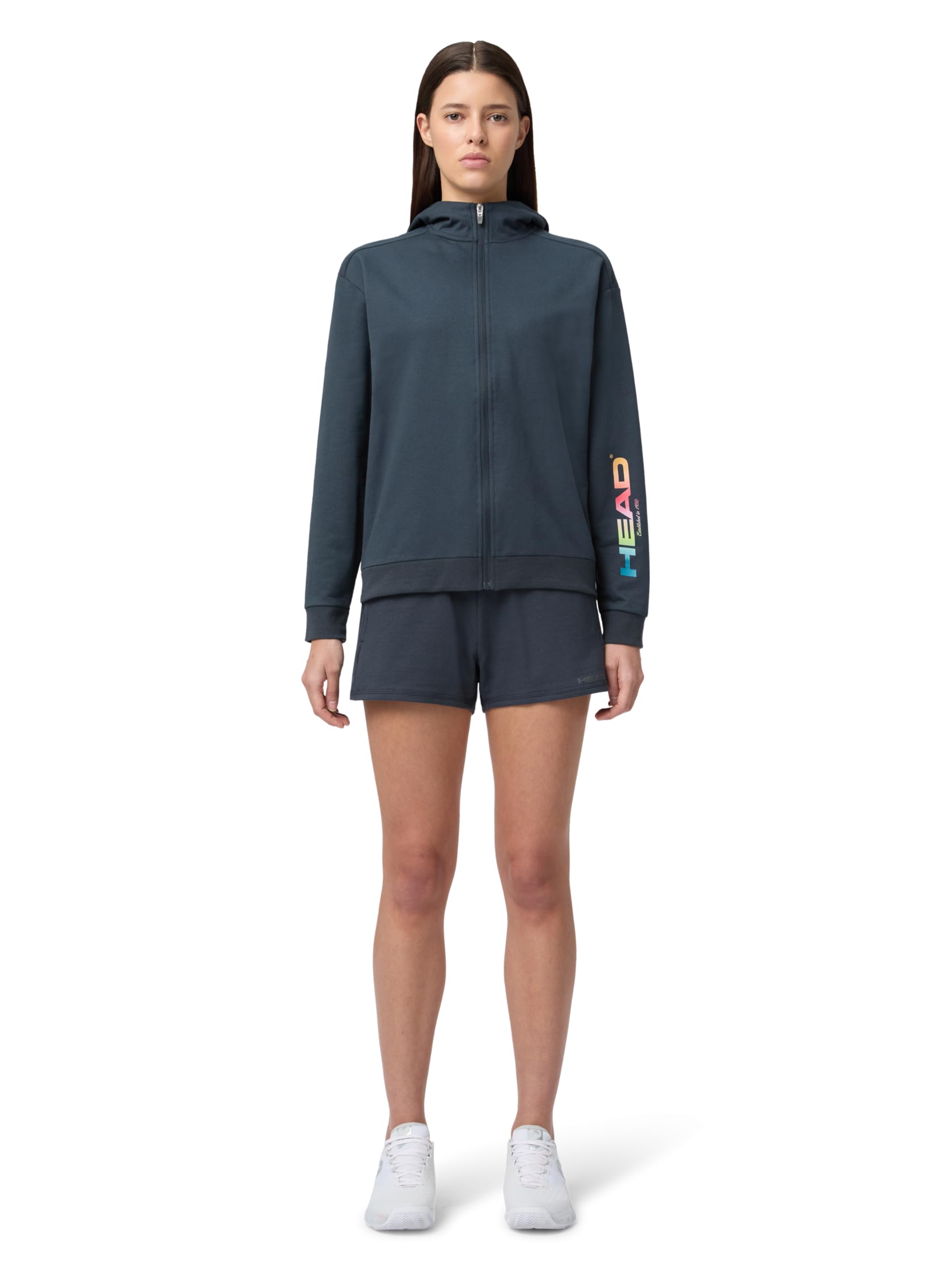 HEAD Rally FZ Sweat à capuche pour femme Bleu marine