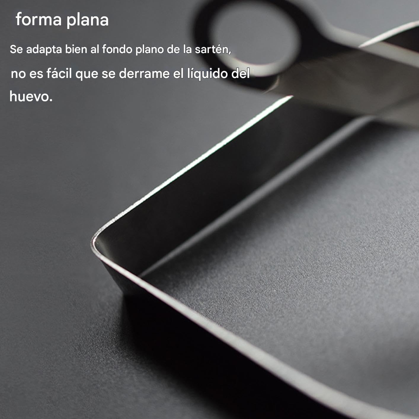 Zibeem Molde De Huevos para Sartén - Molde para Huevos En Forma De Corazón De Acero Inoxidable con Mango | Accesorios De Cocina para Desayuno Muffins Tortillas Crepes Sándwiches | Parrilla Y Sartén