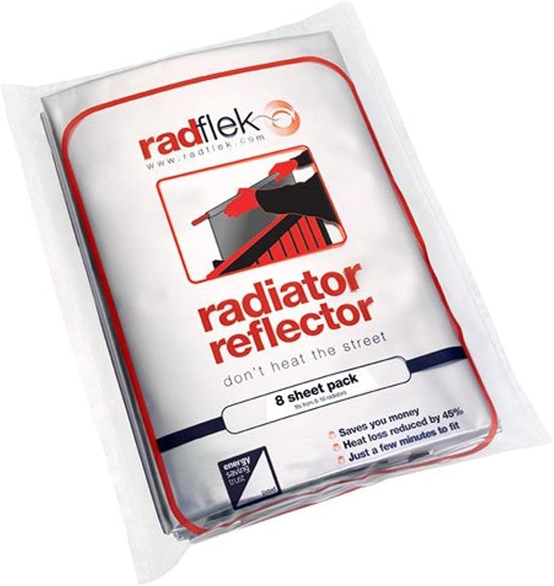 Radflek Radiator Reflector 8-Pack Radflek 8 Sheet Pack Radiator Reflector