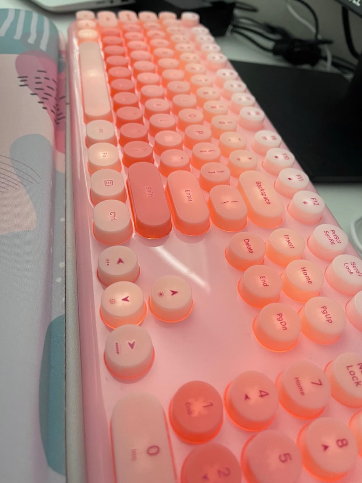 Keyboard Plug In Led Amazon.in: Buy MOFII Backlit Typewriter Keyboard Wired, Light Up USB ...
