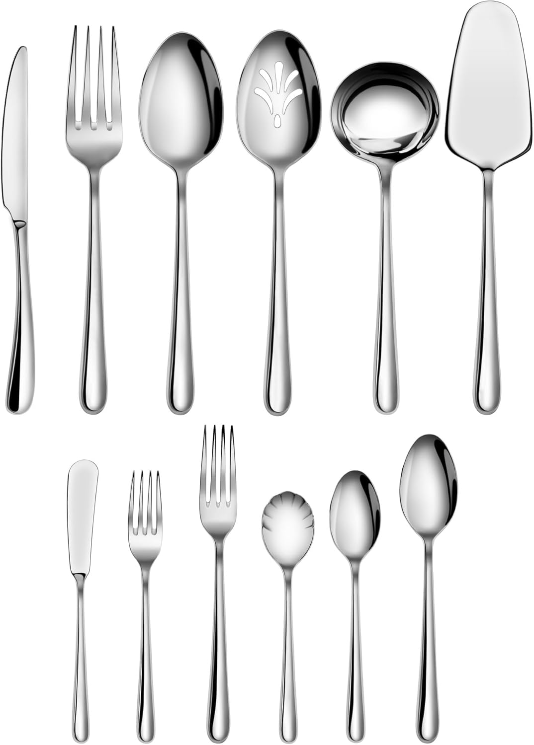 Cangshan RAIN II 47-Piece Stainless Steel Flatware Set in Gift Box