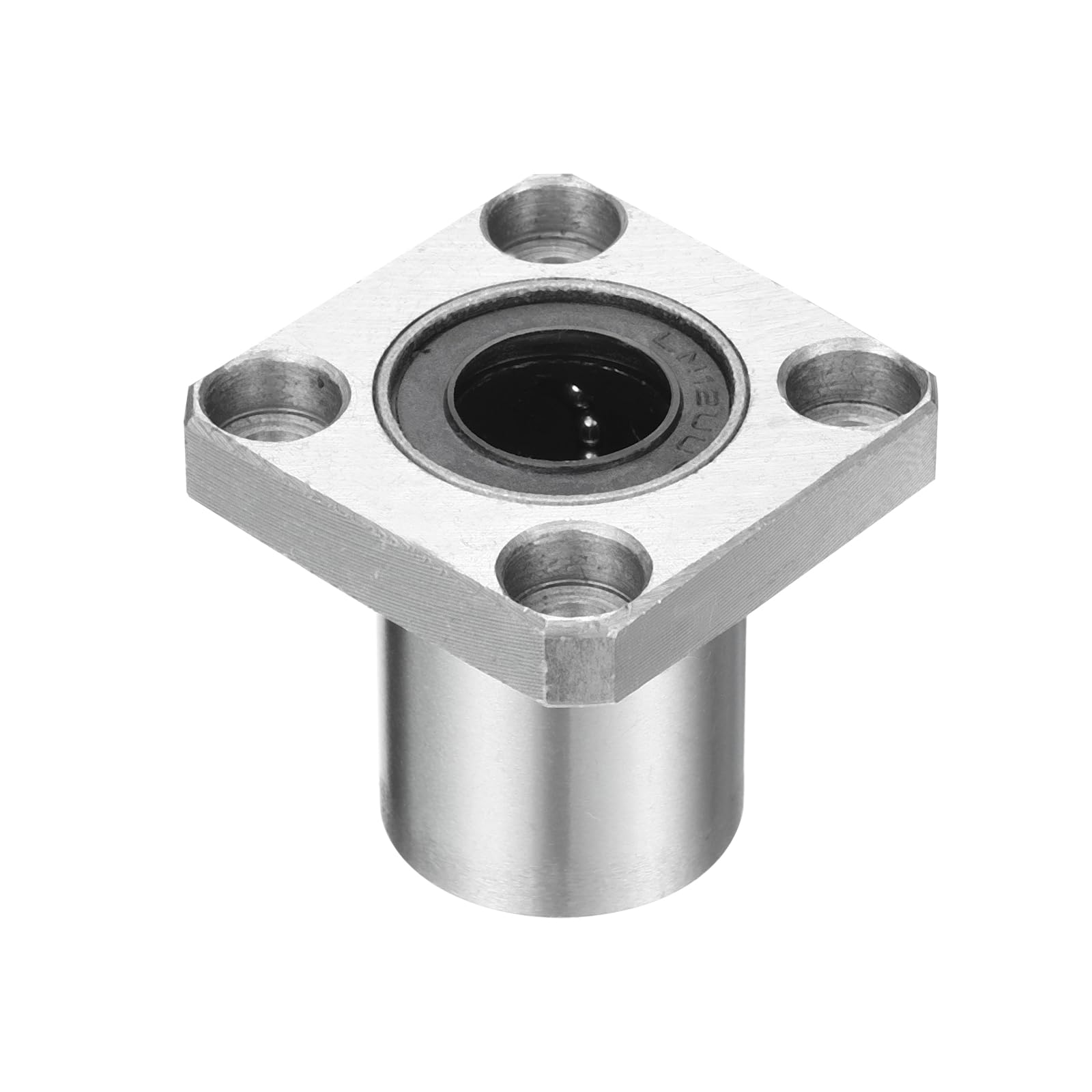 QUARKZMAN Rodamientos Lineales LMK12UU 12mm 21mm 30mm Brida Cuadrada Jaula de Acero para CNC Impresora 3D