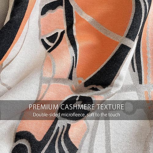 Winter Scarf Cashmere Shawl For Women Color Splicing Animal Pattern Fringed Warm Pashmina Soft Wool Thickened Wrap4