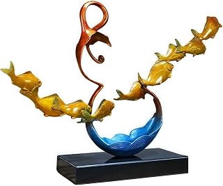 FENGSHUI-CAISHEN Top Brass Lucky Fish Statue & Figurine, Arowana Gift & Decor, Arowana Gifts for Men/Lovers,Feng Shui Decor & Gifts for Home,Feng Shui Statue,Chinese New Year Decoration