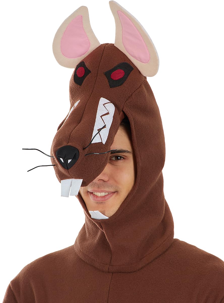 Funidelia | Disfraz de rata para hombre y mujer Animales - Disfraz para adultos y divertidos accesorios para Fiestas, Carnaval y Halloween - Talla L - XL - Gris/Plateado