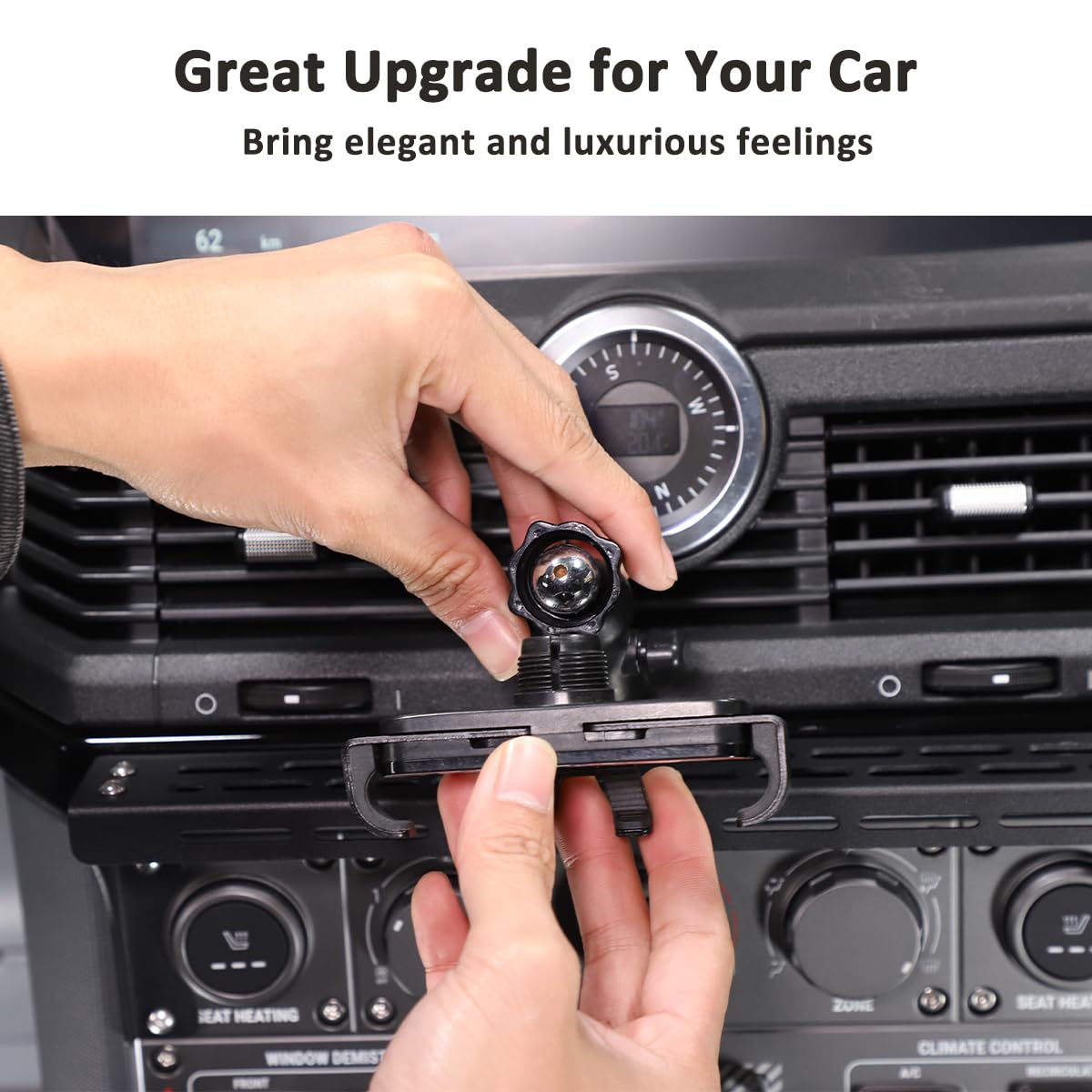 Supporto per telefono da auto compatibile con Grenadier 2020-2024 Supporto per telefono per console centrale per bocchetta dell'aria dell'auto, supporto per telefono cellulare per interni auto