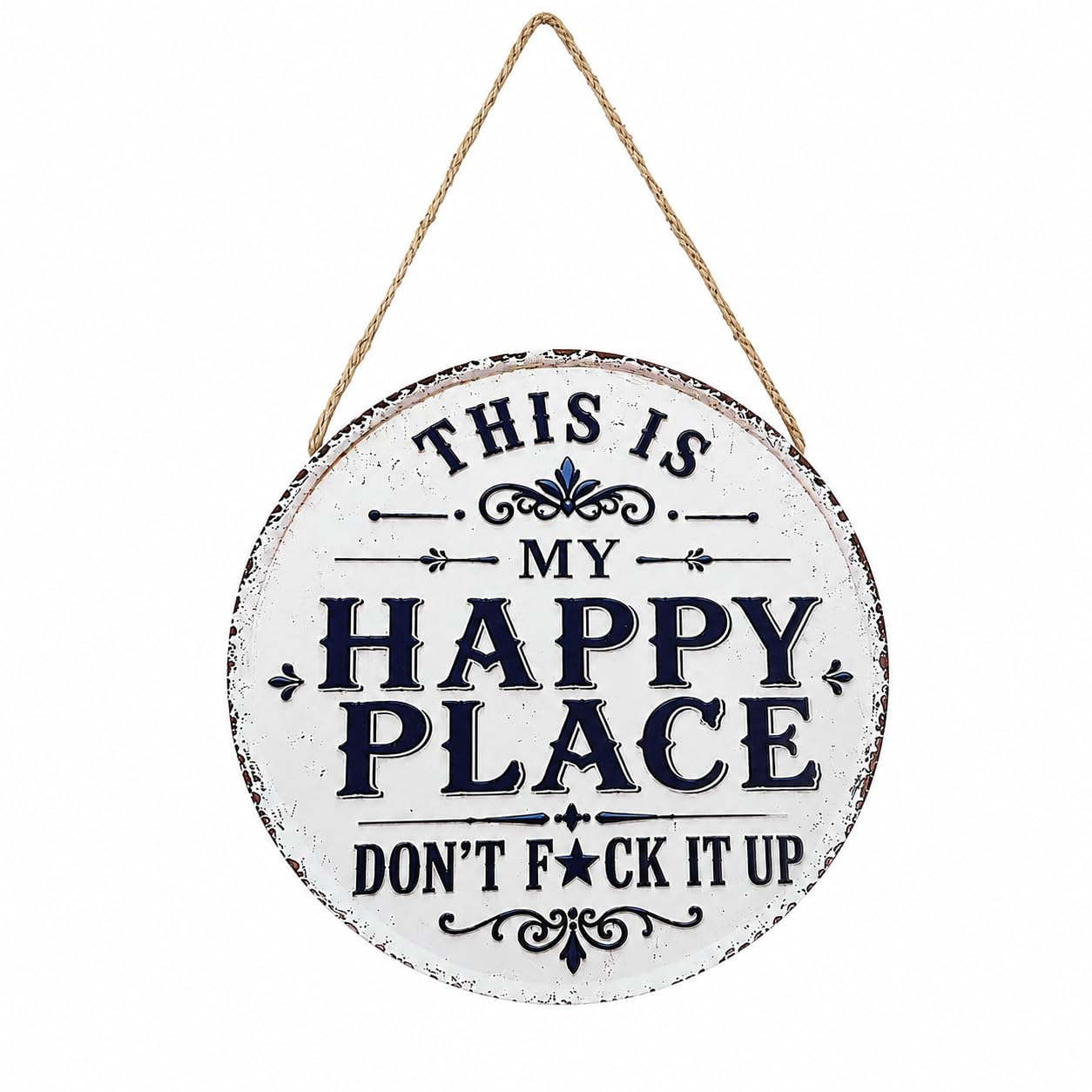 Gardening Gifts for Women Men, Happy Place Garden Metal Signs