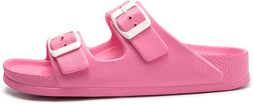 Miniatura 2 de FUNKYMONKEY - Sandalias bajas cómodas para mujer, hechas de etilvinilacetato, ajustables con hebilla doble