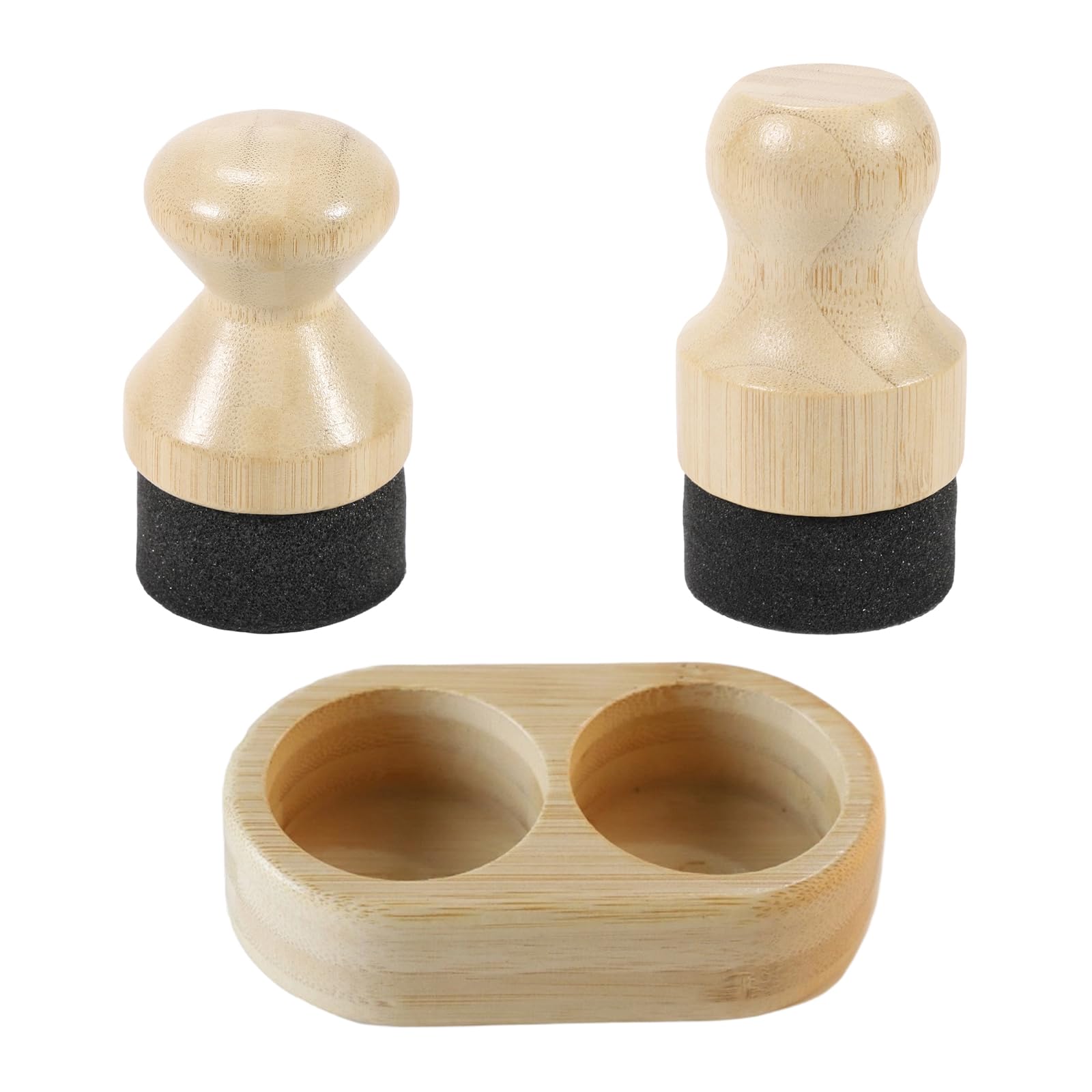Limtula Efficient Cutting Board Waxing Kits Includes 2 Sponge Applicators and Wood Storage Base for Professional Caring Chopping Wax Applicator