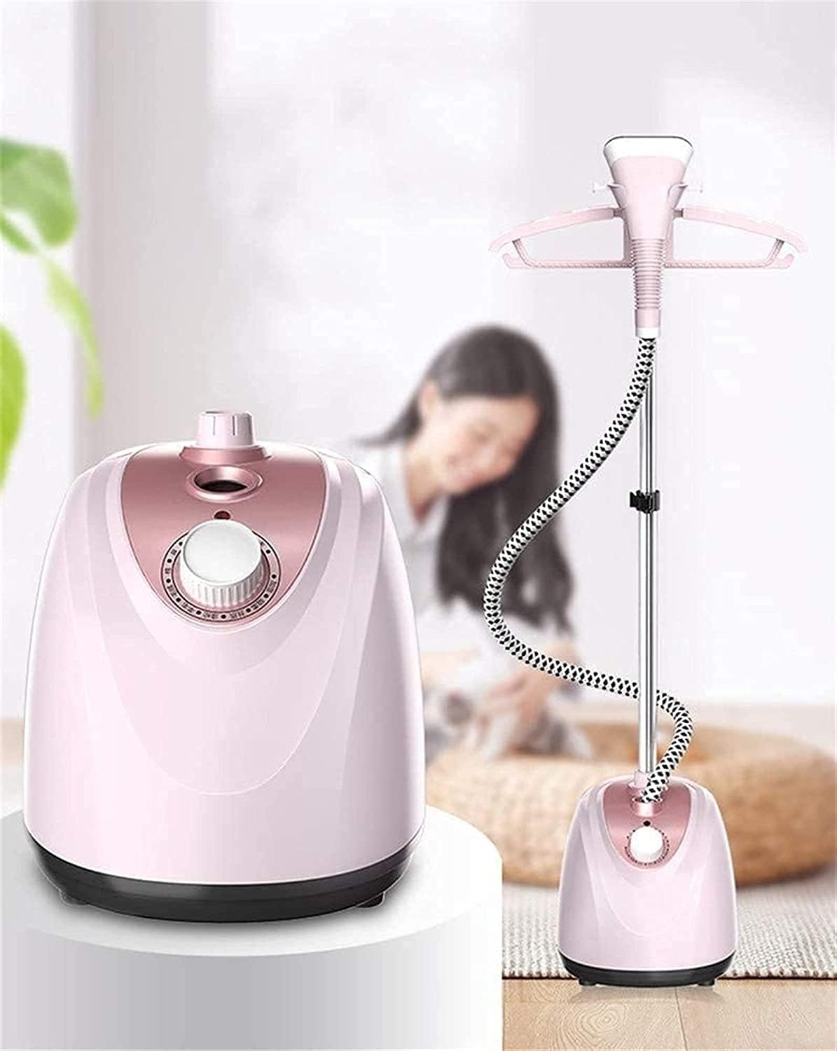 Full Size Garment Steamer 1800W Steamer for Clothes 20S Fast Heat up 1L Detachable Water Tank Fast Wrinkle Removal Suitable for Families