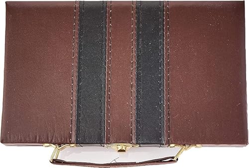 Jogo de Dominó com Maleta Western Marrom