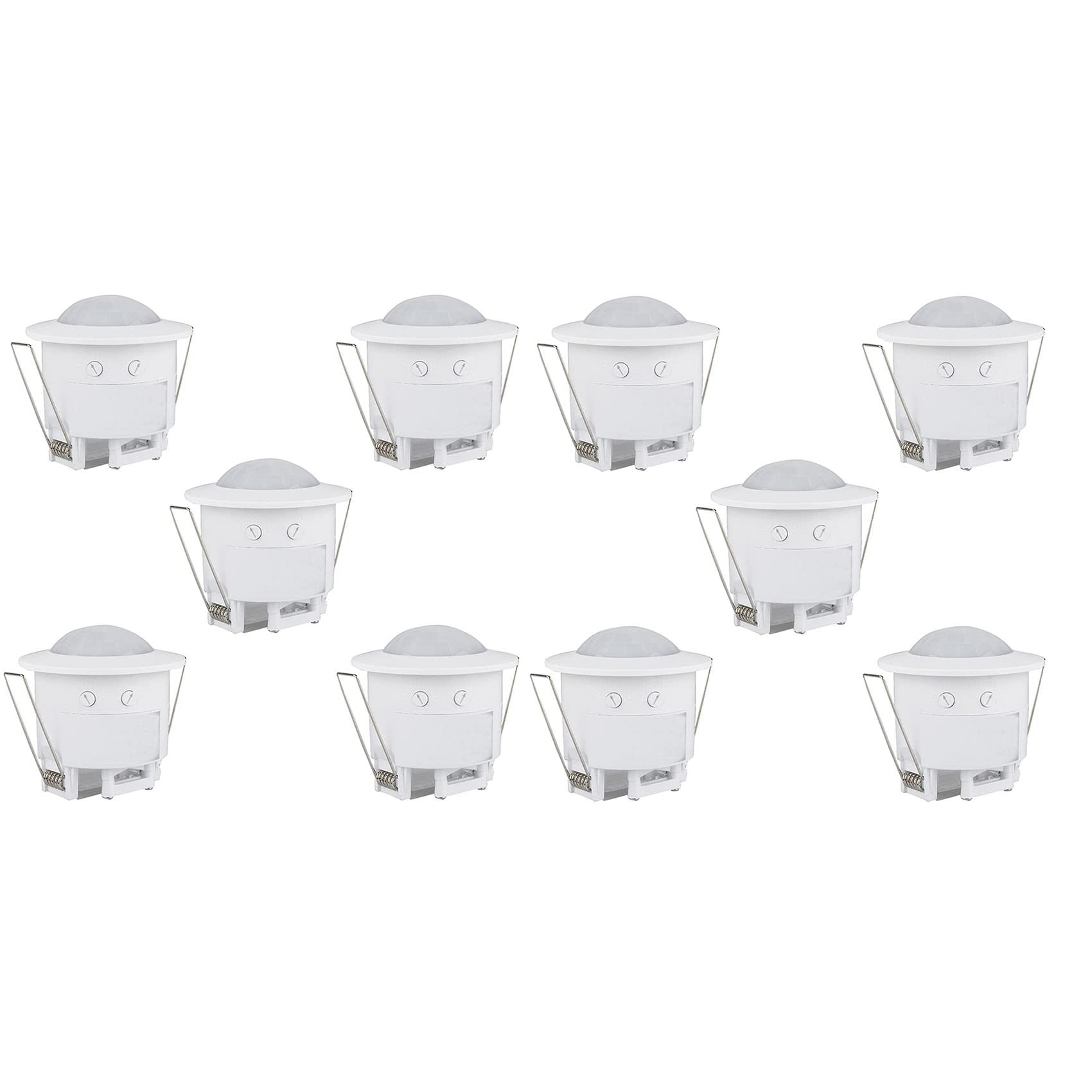 Jnchdghwa 10X 110V-220V 360° Infrared Recessed PIR Ceiling Motion Sensor Detector Light Switch, Motion Light Sensor