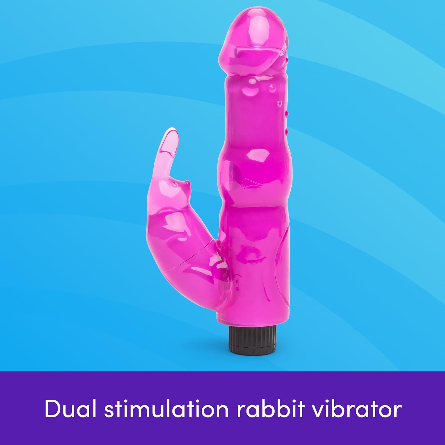 Lovehoney Rabbit Vibrator - 5.5 Inch Beginner Friendly G Spot Vibrator for Women - Easy to Use Dual Stimulation Adult Sex Toy - Waterproof - Pink