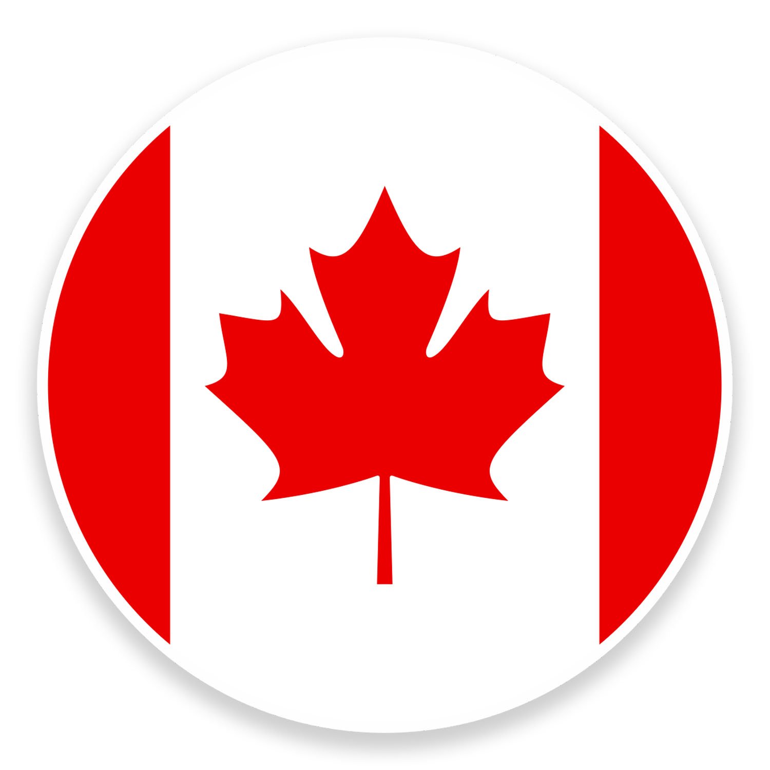 Destinationvinyl Multi 2 X 10Cm Canada Flag Map Vinyl Sticker Decal Car Laptop Luggage Tag Leaf #9017 (10Cm Wide X 10Cm High)