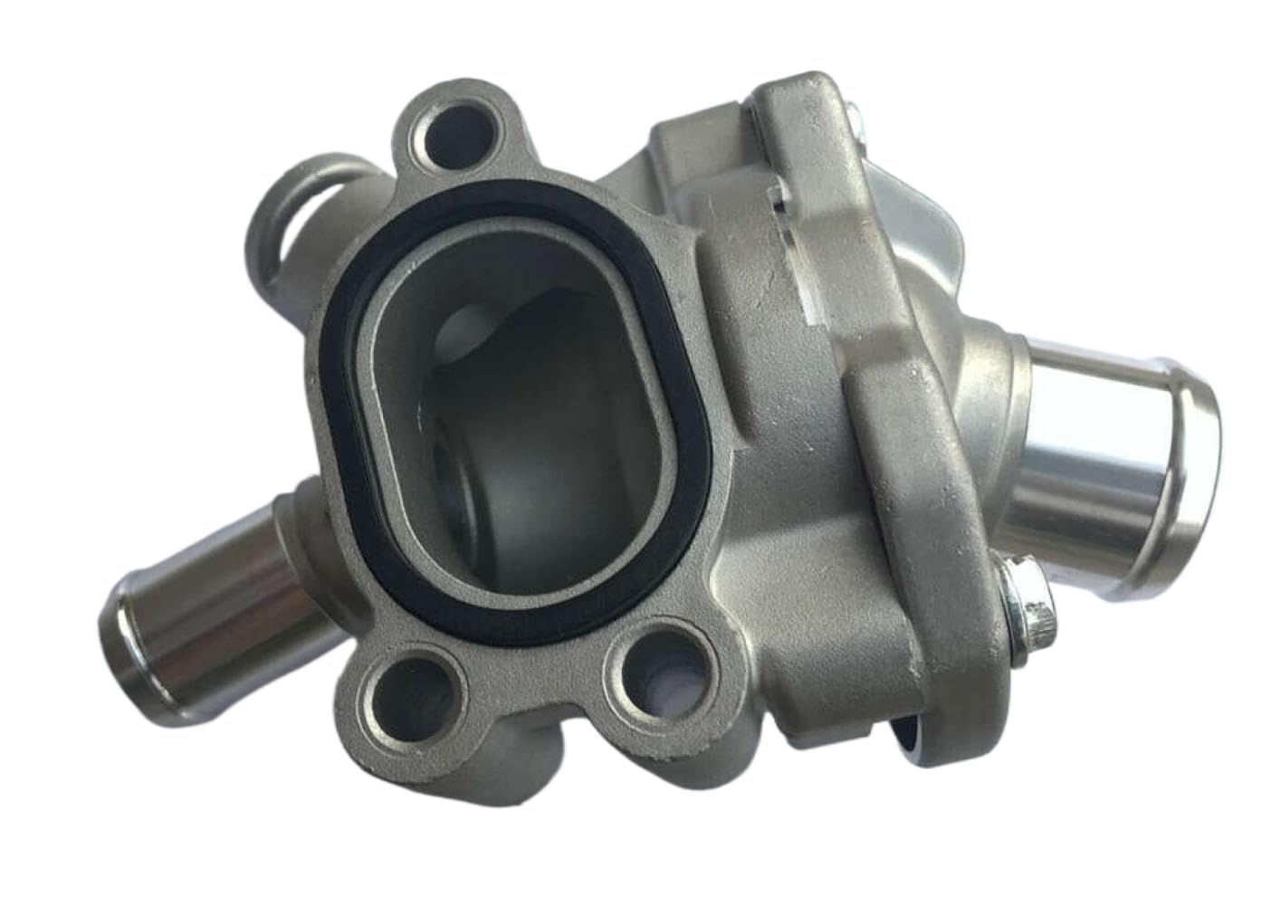 Engine Coolant Thermostat Assembly With Housing Compatible With 1319606 30650753 Aluminum And Plastic Material(Aluminium 31319606)