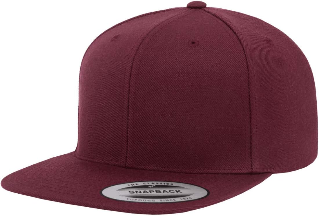 YUPOONG Cap Baseball Flat Visor Adjustable Solid Color 13 Colors Solid 6089M [Parallel Import]