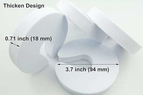 Miniatura 4 de Maydahui 8 protectores de pellizcos para dedos, puertas a prueba de bebés, extra suaves y duraderas, tope de puerta de puerta de golpe para puertas