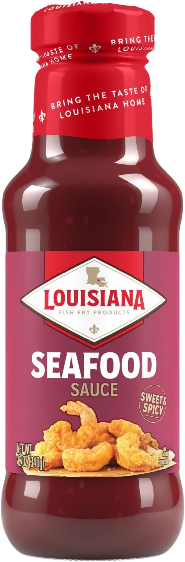 Louisiana Fish Fry Seafood Sauce - Sweet, Spicy, and Versatile 12oz (Pack of 1)