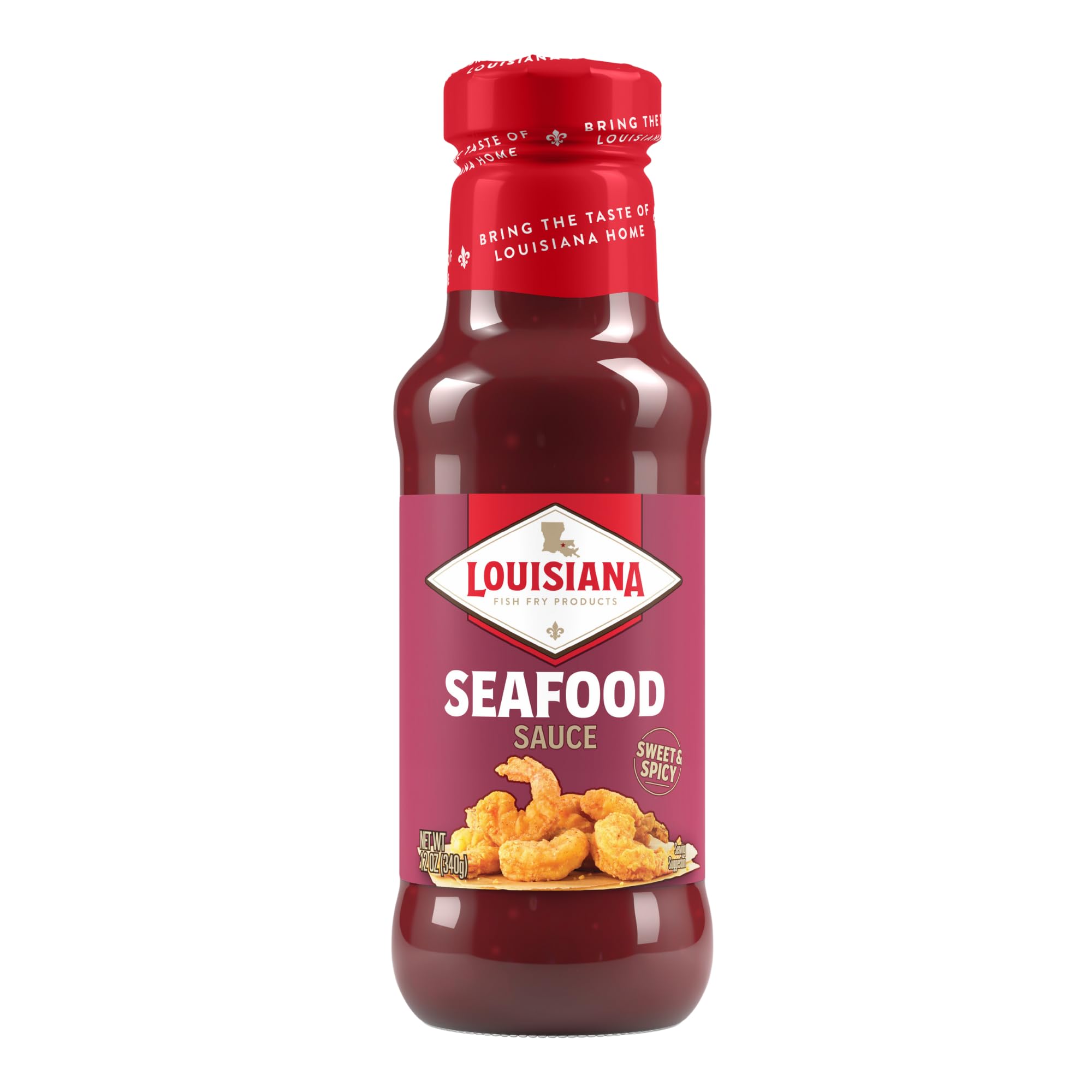 Louisiana Fish Fry Seafood Sauce - Sweet, Spicy, and Versatile 12oz (Pack of 1)