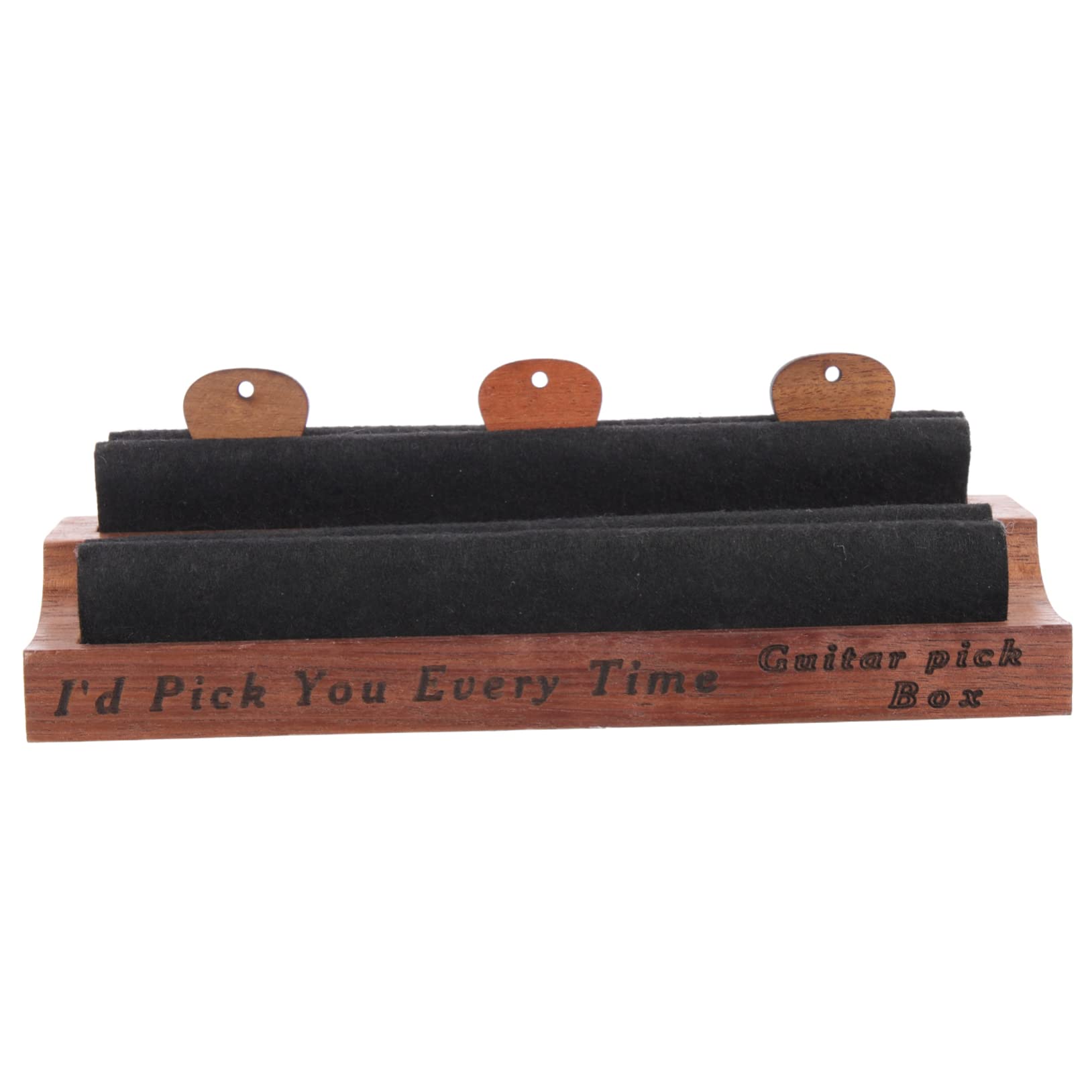 GALPADA 1Set Wooden Guitar Pick Storage Box with Guitar Picks Compact Holder for Acoustic Electric Bass Guitars Convenient and Stylish Plectrum Organizer for Musicians