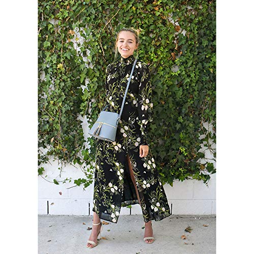 Image of SG SUGU Lunar Lightweight Medium Dome Crossbody Bag Shoulder Bag with Tassel | Zipper Pocket | Adjustable Strap