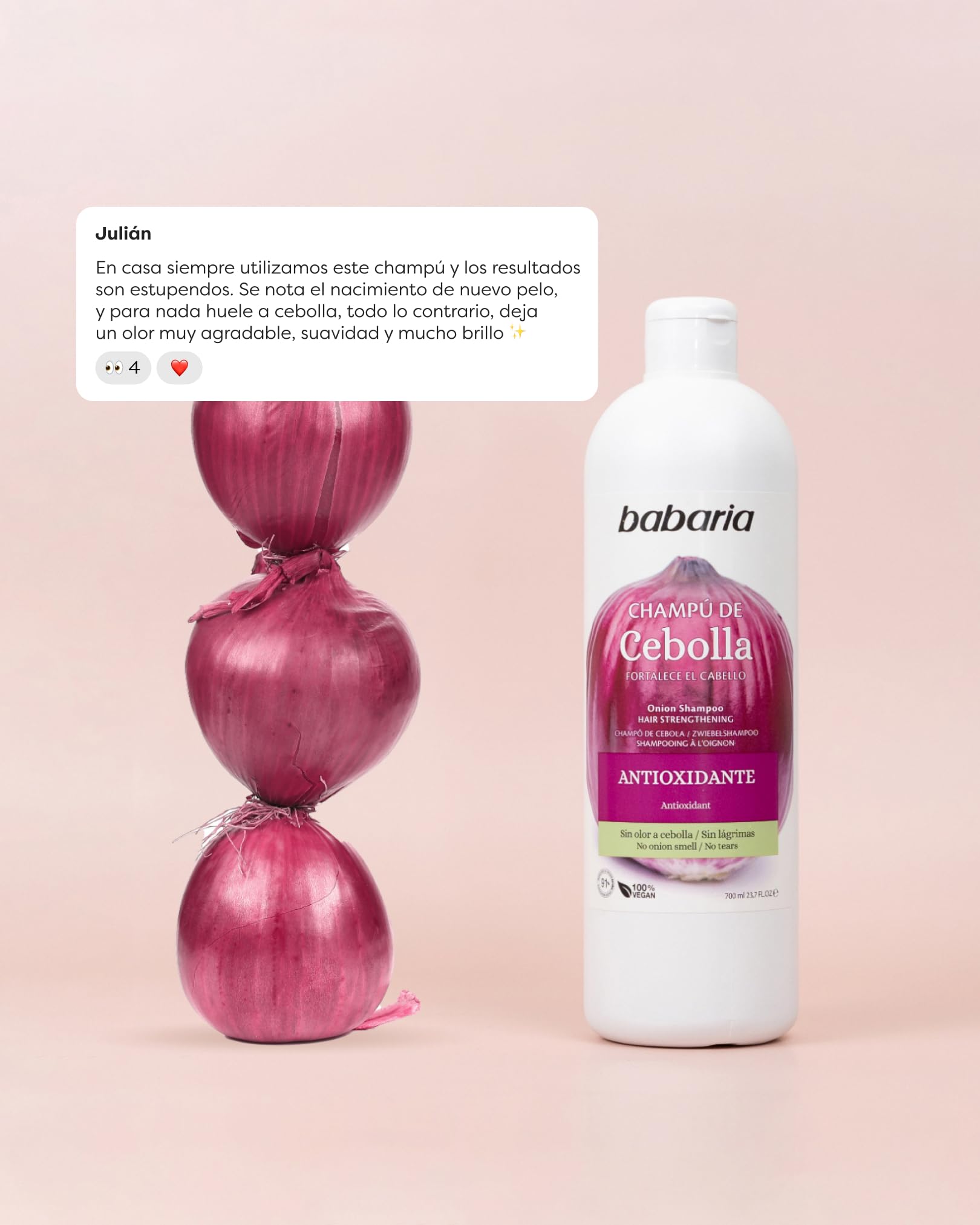babaria Szampon cebulowy, 600 + 100 ml