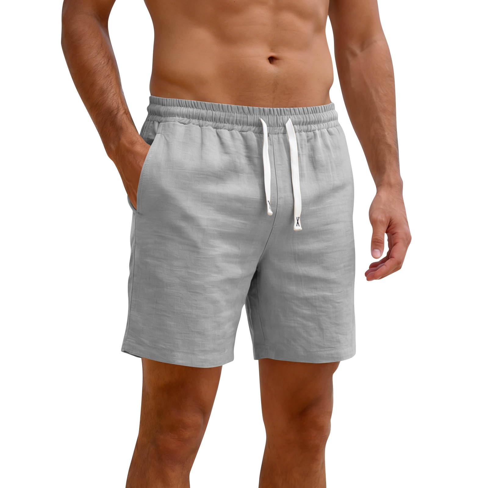 Short d'été casual taille elastique pour homme actif - 8