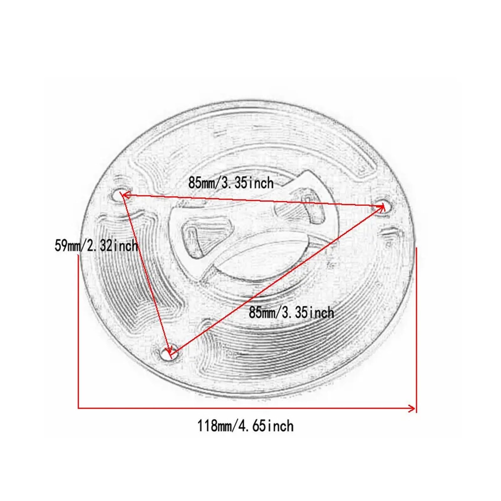 Tappo Serbatoio Tappo Serbatoio Carburante Per Suzuki GSXR 1300 | Tappo Serbatoio Senza Chiave In Alluminio CNC Resistente Per Suzuki GSXR 1300 2008-2013. Previene