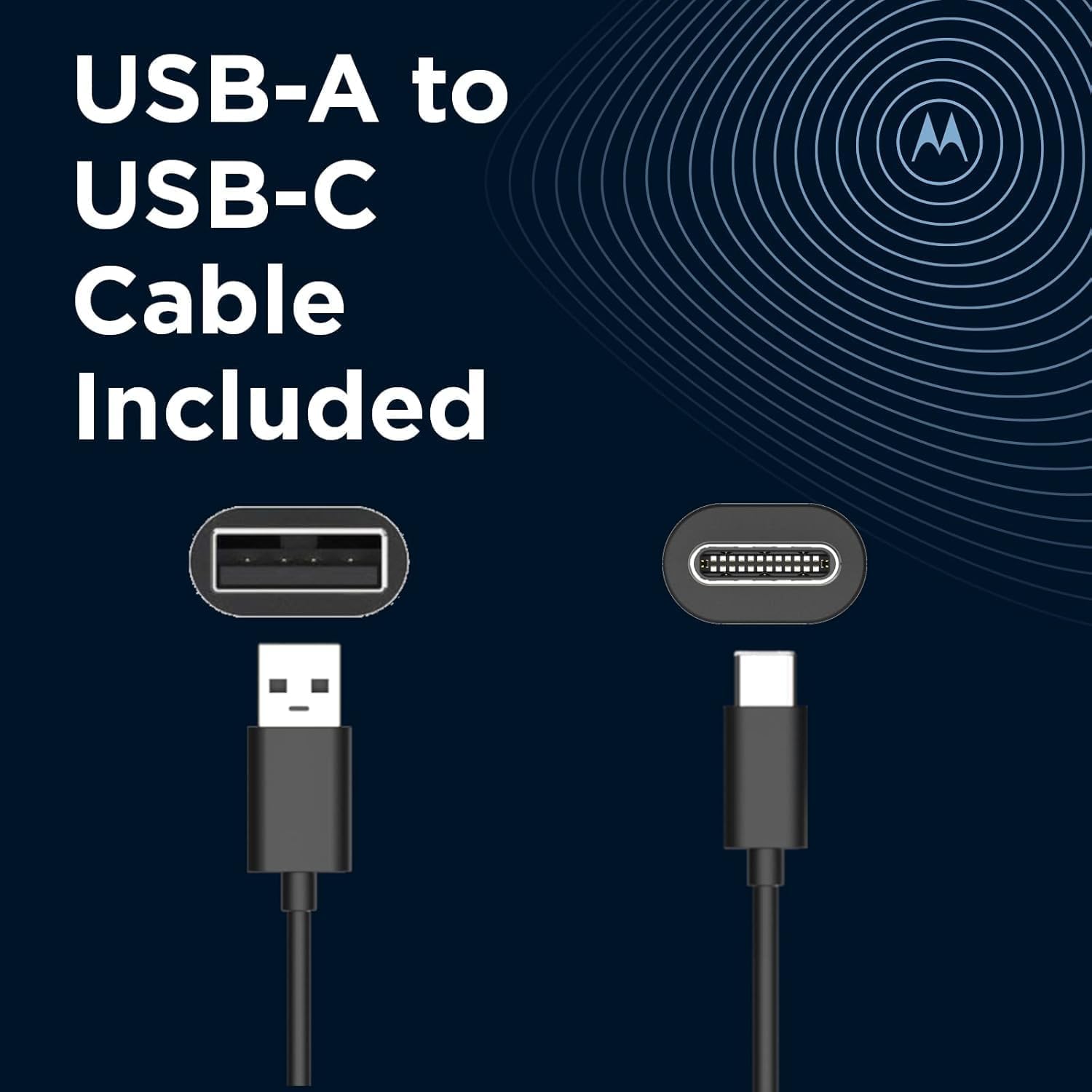 Motorola Chargers - Lot de 2 chargeurs/adaptateurs Secteur muraux Turbopower 33W avec 2 câbles USB-C de 1 m. Important Logo « M », Produit Authentique.
