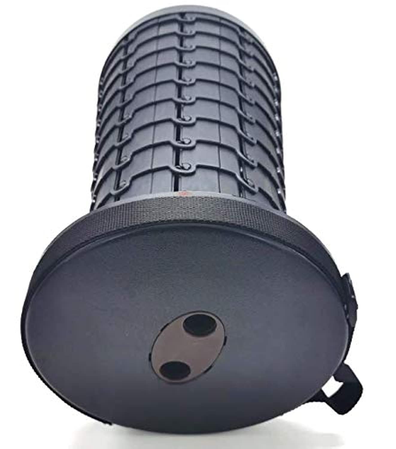 MuyuFolding Stool for Camping - Portable Retractable Telescoping Stool for Outdoor Picnic Finishing Hiking BBQ (Black)