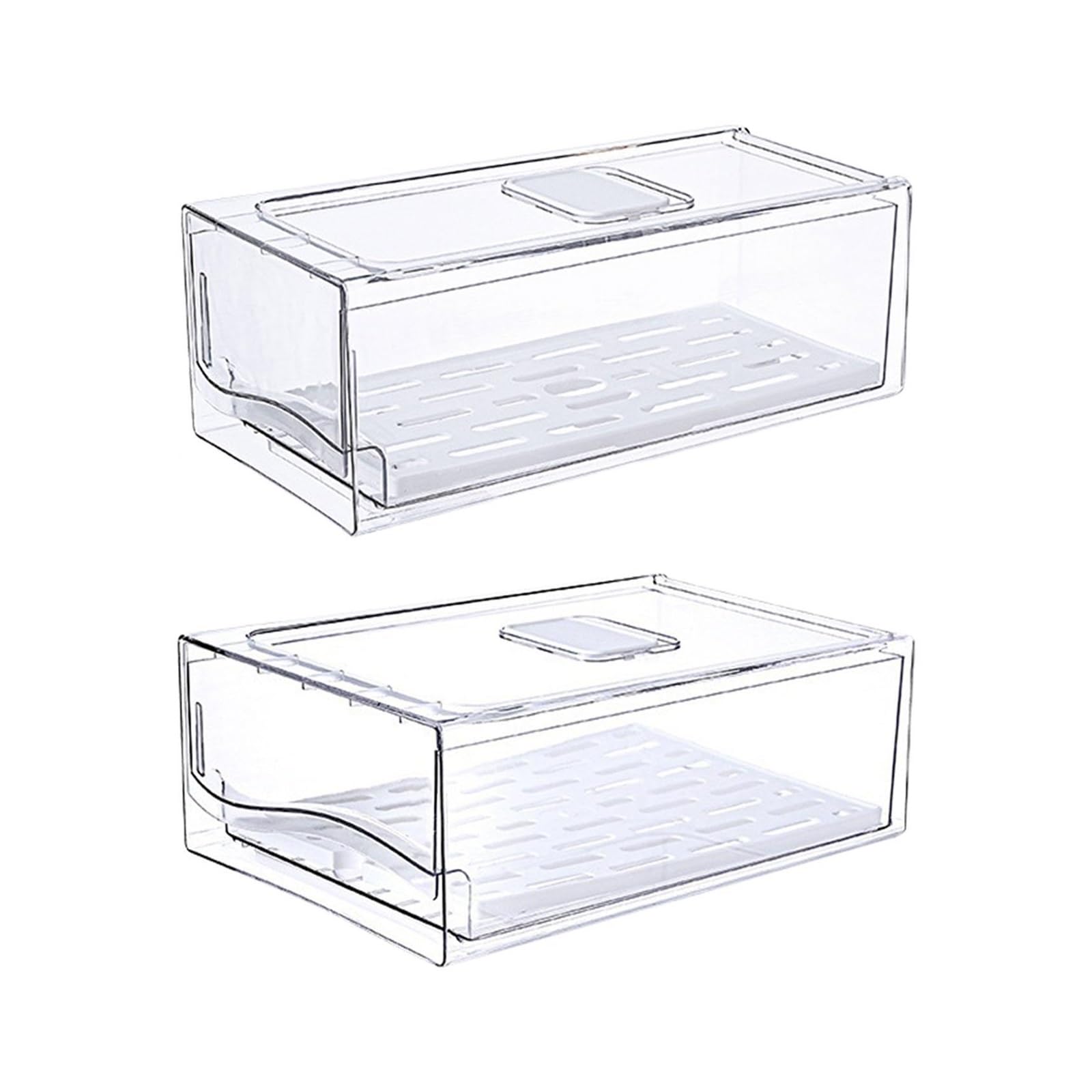 Weijtlbod S Fridge Drawer Organizer Pull Out Kitchen Organization, Food Torage Container Refrigerator Bin For(S)