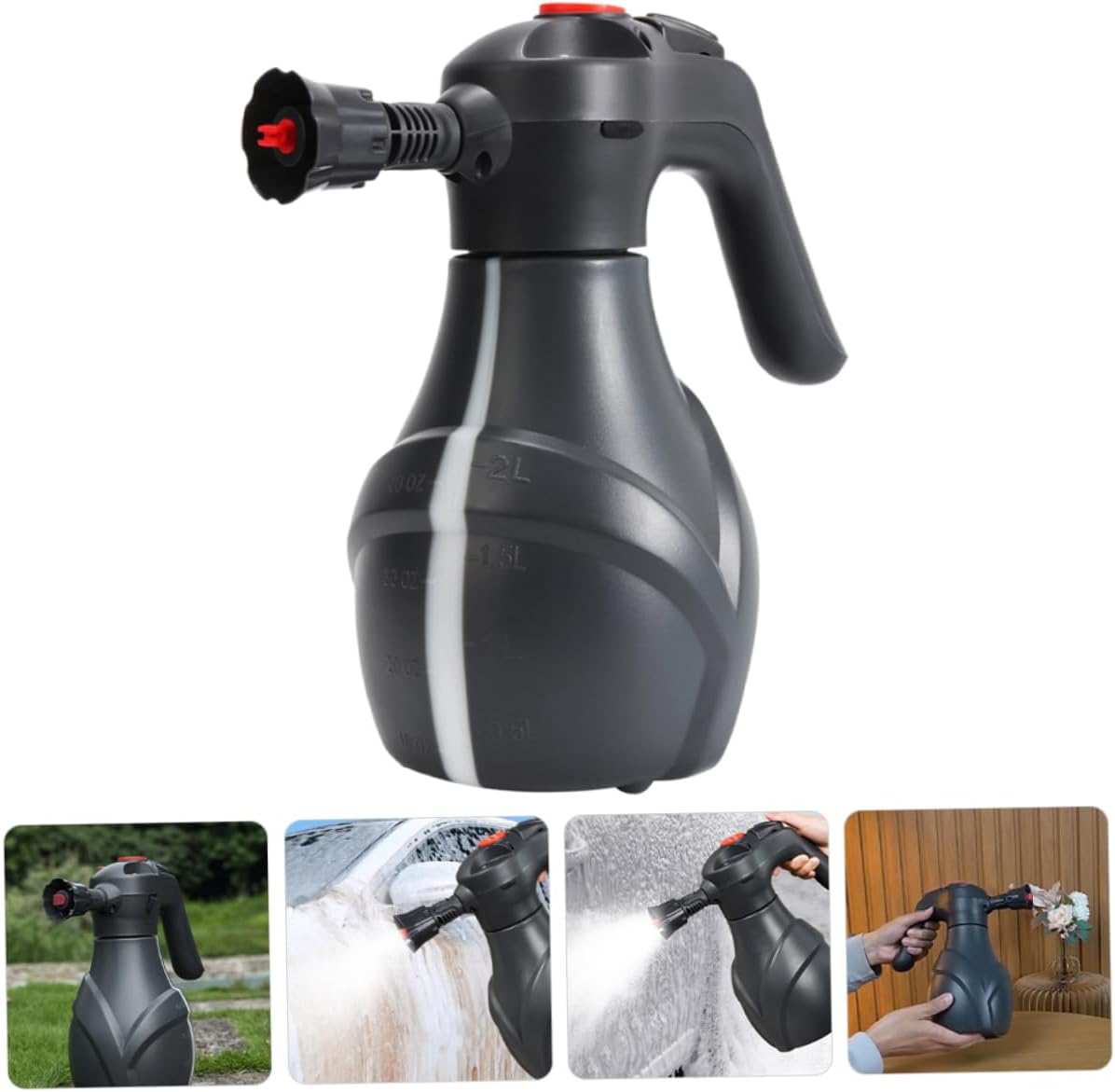Mikinona Multi-Purpose Foam Sprayer for Car Wash and Plant Watering High Pressure Electric Sprayer Compact and Portable